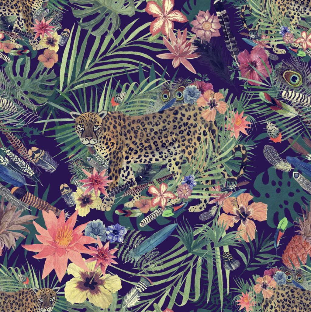 Jungle print met luipaarden