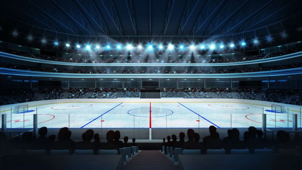 Luxueuze ijshockey arena